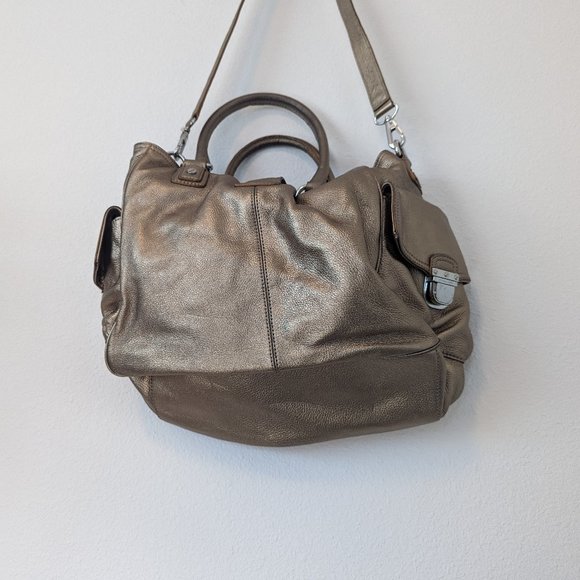 Michael Kors Gold purse/bag/satchel medium size - Picture 6 of 9